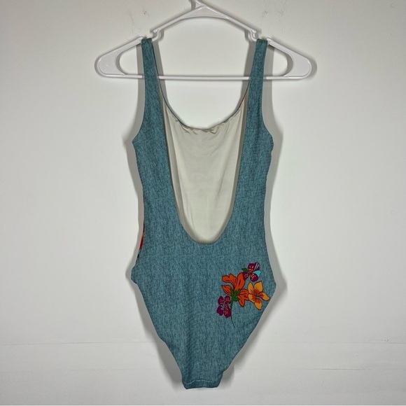 Onia Kelly Woodstock Denim One Piece Swimsuit Size Small - Picture 3 of 9